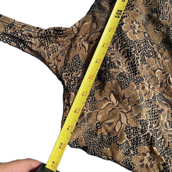 Blair 16W Gold / Black Two Piece Padded Swim Wear - Picture 9 of 12